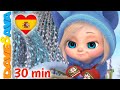🤩 Diez Copos de Nieve | Canciones Infantiles | Videos para Bebés | Dave and Ava en Español 🤩
