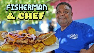 The Fisherman is the CHEF...Andrew the Escovitch Boss!