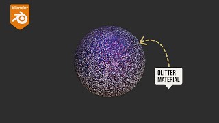Create a Glitter Material in Blender || Procedural Material Tutorial || Eevee/Cycles Render