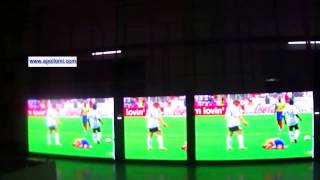 P16 outdoor video led billboard test in our factory first floor