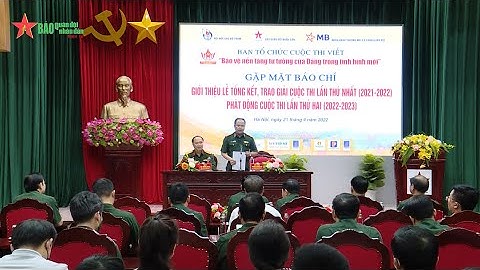 Gặp mặt báo chí Cuộc thi viết “Bảo vệ nền tảng tư tưởng của Đảng trong tình hình mới” lần thứ nhất