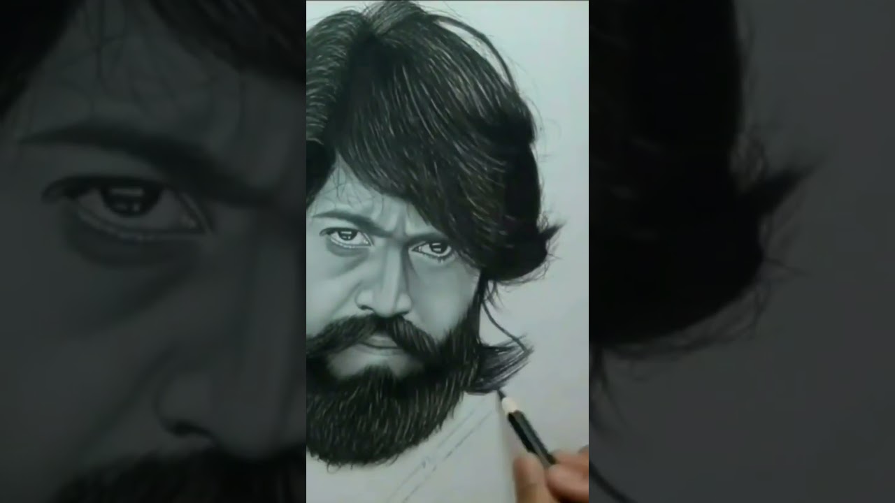 KGF Yash Fan Art Sketch 