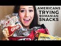 AMERICANS TRY ROMANIAN SNACKS 🇷🇴