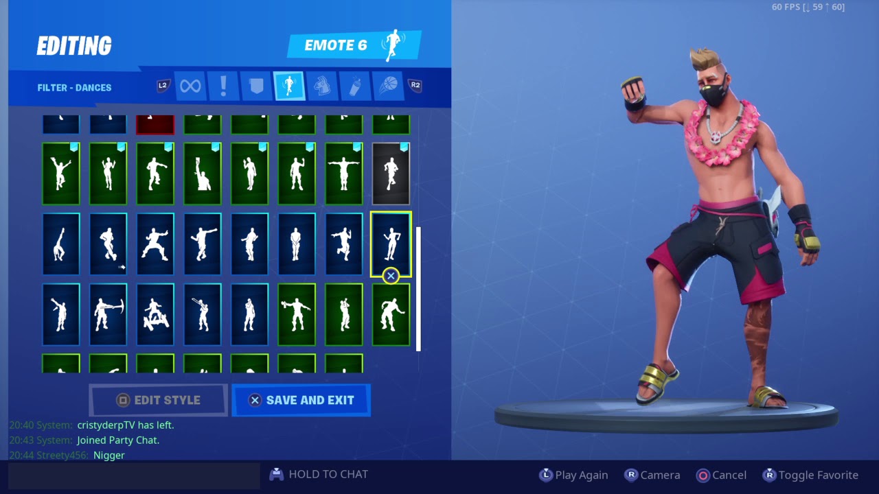 * NEW * SUMMER DRIFT SKIN ALL EMOTES!!!!! well my ones