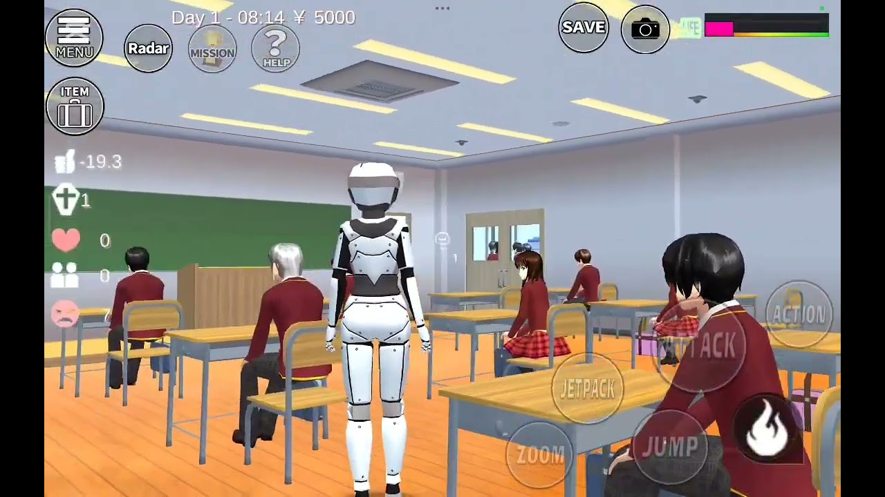 Sakura school simulator police 😯 ahhhhhhh nooo fight