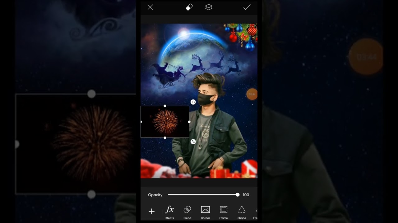 christmas photo editing picsart || merry christmas photo editing video 