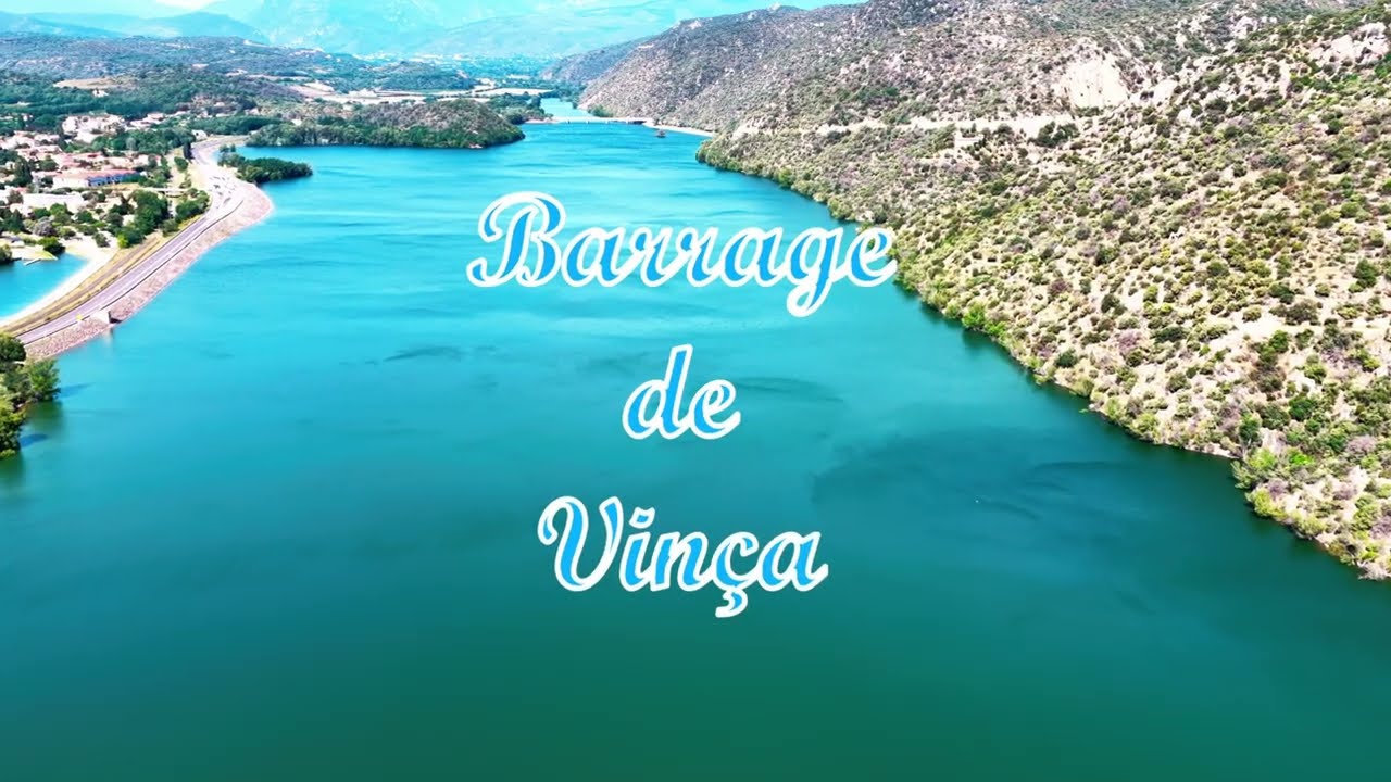 Barrage de Vinça en 4K | Vue aérienne par drone