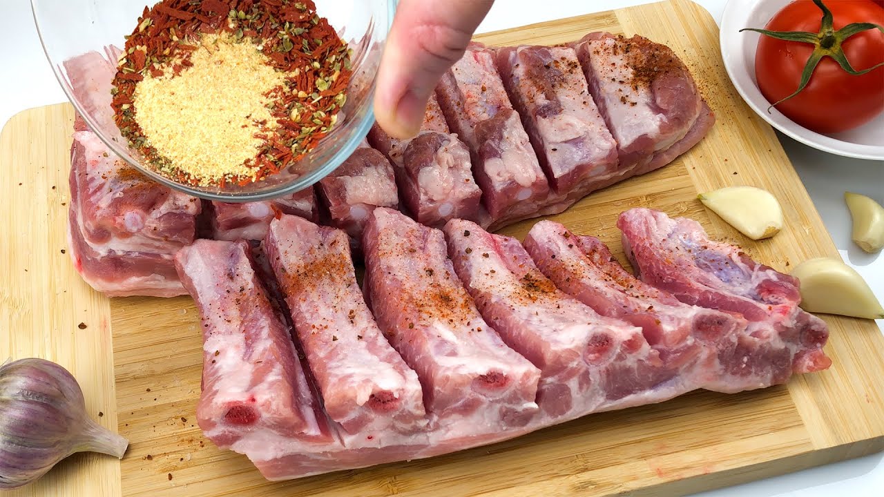 Вкусные ребрышки в духовке, простой рецепт быстрого ужина #28