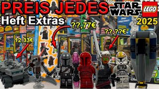 WIE VIEL sind ALLE LEGO Star Wars Heft EXTRAS WERT, von 2025?|Alle LEGO Star Wars Hefte 2025