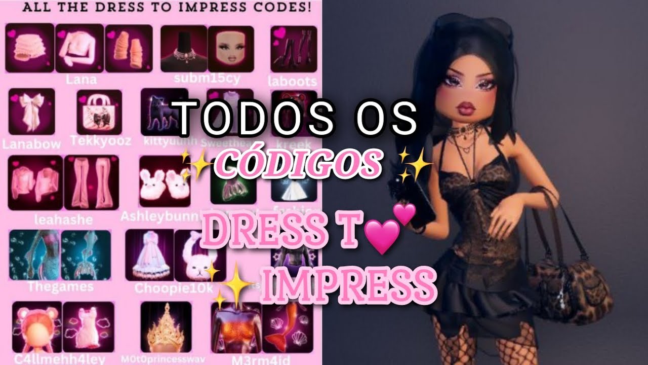 TODOS os CÓDIGOS do DRESS TO IMPRESS - Roblox #roblox #dresstoimpress ...