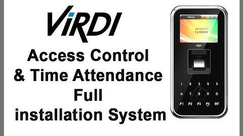 VIRDI Access Control & Time Attendance software installations - Asa Technologybd