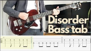 Disorder - Joy Division (Bass tab cover)