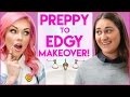 PREPPY TO EDGY SURPRISE MAKEOVER! Stalled w/ Kandee Johnson