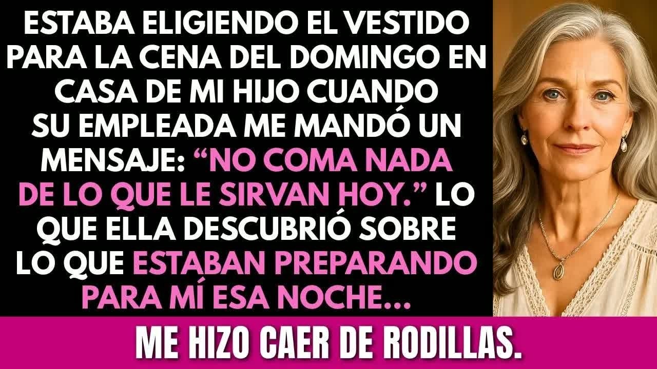 “No coma nada de lo que le sirvan hoy”, dijo la empleada. Lo que hice después nadie lo podía creer..