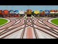 9 INDIAN RAILWAYS Freight Diesel Trains At High Speed !! Bumpy Railroad | train simulator classic