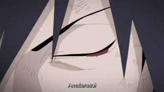 Sasuke Use Amaterasu On Naruto