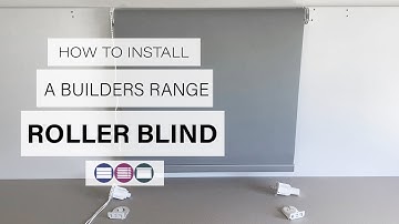 How to Install a Builders Range Roller Blind - Betta Blinds and Awnings