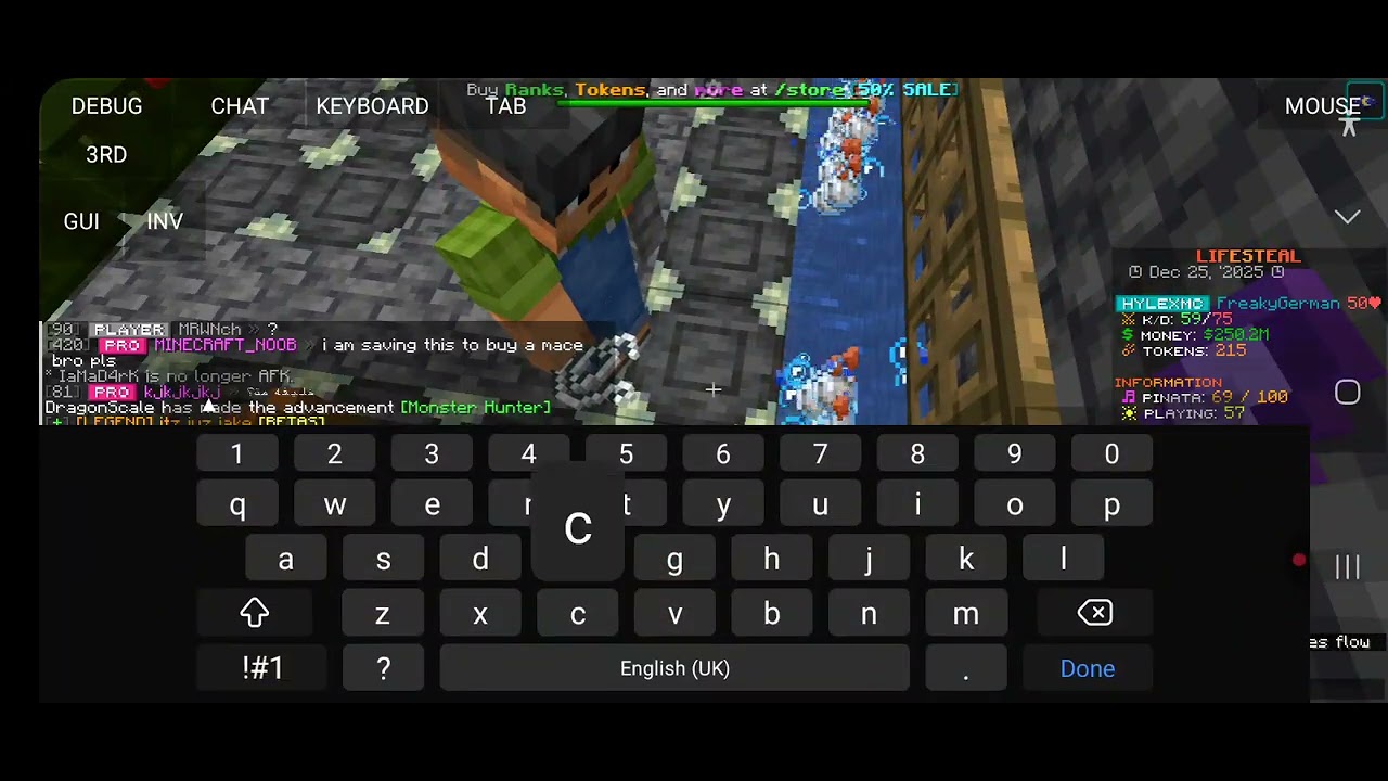 SeanGz ans Dragonscale using auto clicker and is breaking armor