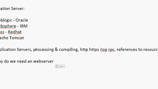 Middleware   Difference between WEB SERVERS and APPLICATION SERVERS IN Real Time Training Video