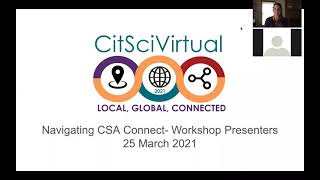 Navigating CSA Connect for CitSciVirtual Workshop Presenters
