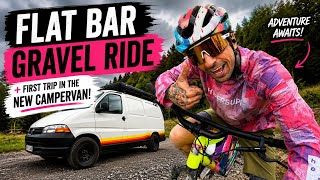 My First Flat Bar Gravel Ride in the New Campervan
