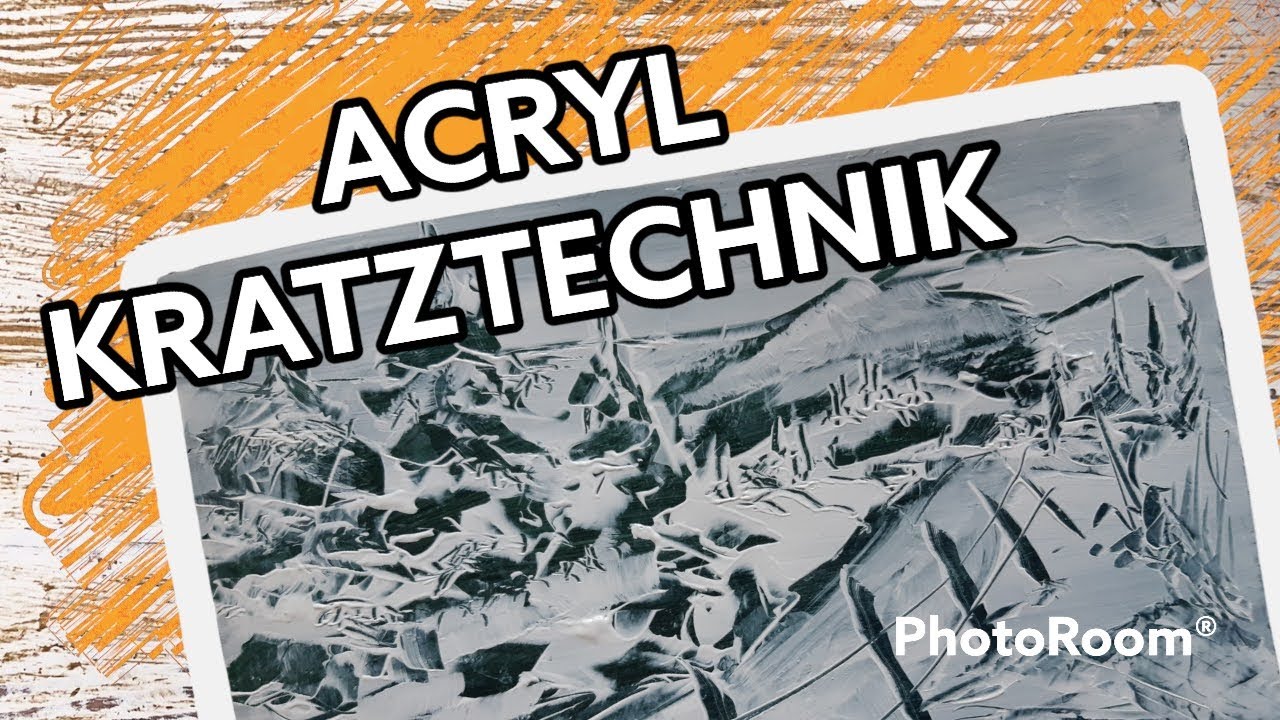 easy ✨ Winterlandschaft in Acryl Kratztechnik  - easy winterlandscape