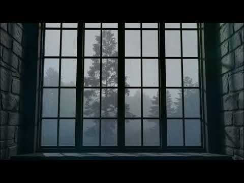 Rain on Window in Medieval Chamber 🌧️ Calm Night | Sleep Fast