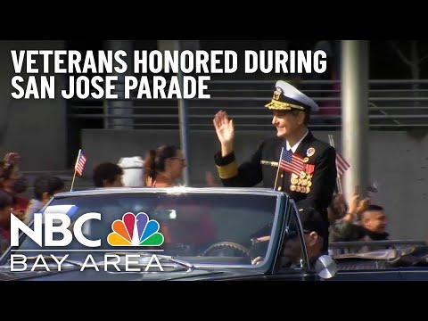 Veterans Honored During Parade in San Jose