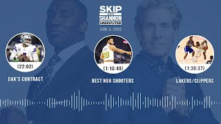 Dak's contract, Best NBA shooters, Lakers\/Clippers (6.3.20) | UNDISPUTED Audio Podcast