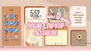 HOW TO MAKE YOUR LAPTOP AESTHETIC - Brown Aesthetic (Customize Windows 10) | Giselle Shi screenshot 5