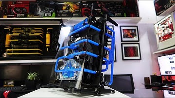 Custom Pc Build #52 " Mobula " Open Modular Case build i9 9900k, Rtx 2080 Ti