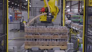 Robotic Palletizing for Beverage Trays by Pearson Packaging Systems