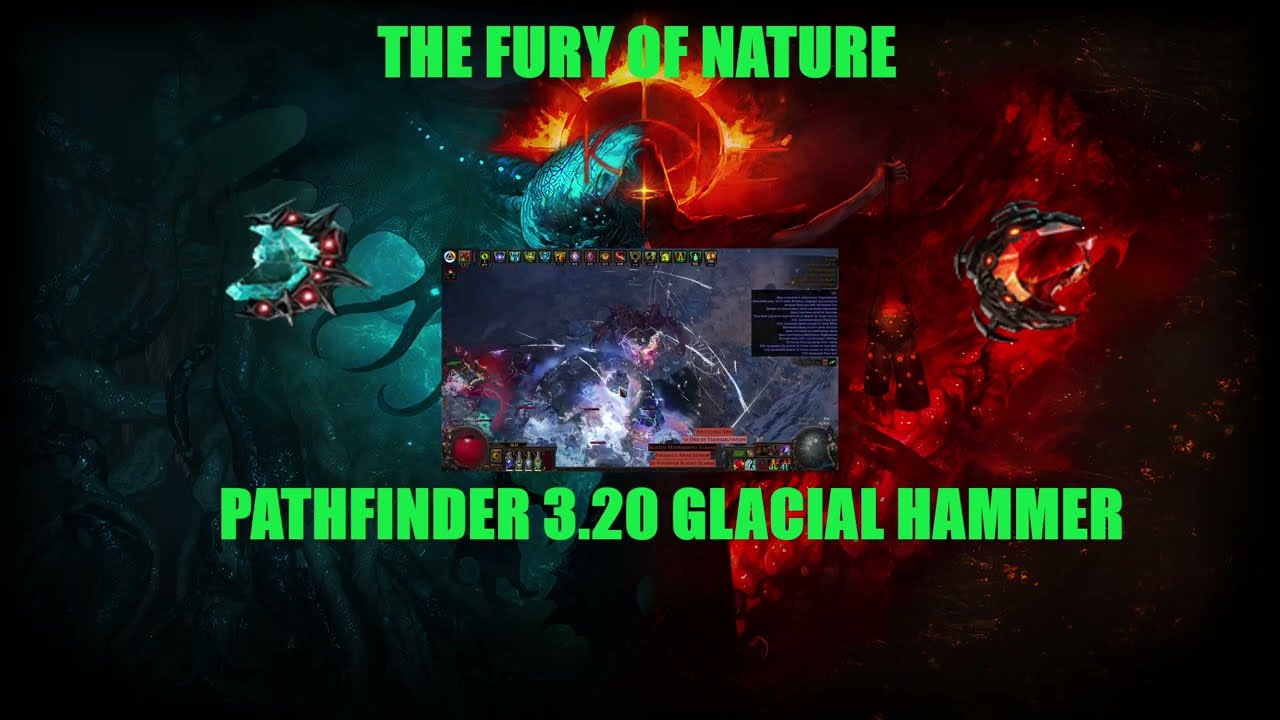 POE 3.20  27 MELEE STRIKE RANGE / FURY OF NATURE WITH GLACIAL HAMMER  267% MOVEMENT SCREEN WIDE AOE