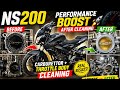 MPulsar NS200 Performance BOOST After Carburettor & Throttle Body Cleaning 🔥 | Before vs After