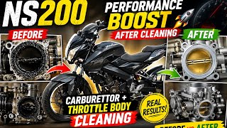  MPulsar NS200 Performance BOOST After Carburettor &amp; Throttle Body Cleaning 🔥 | Before vs After 