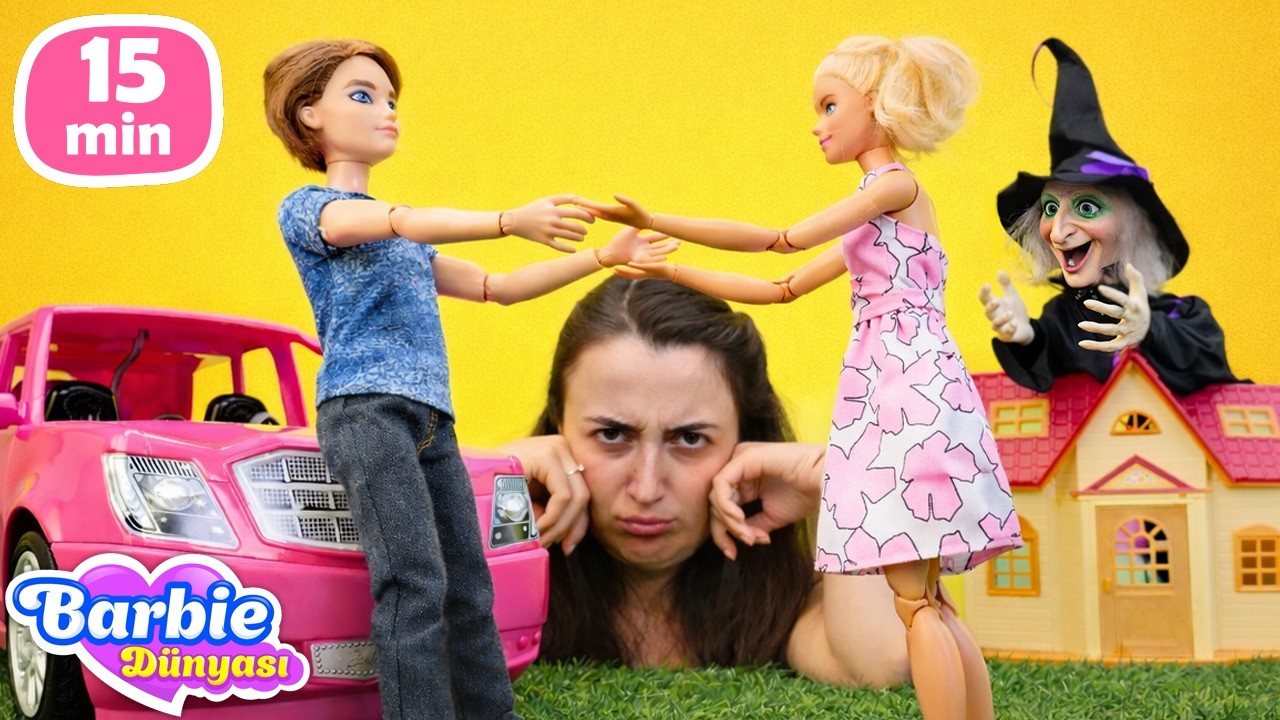 Sevcan ve kukla Barbie ile doğum günü kutluyoruz ve şaka yapıyoruz! Çocuk videoları.
