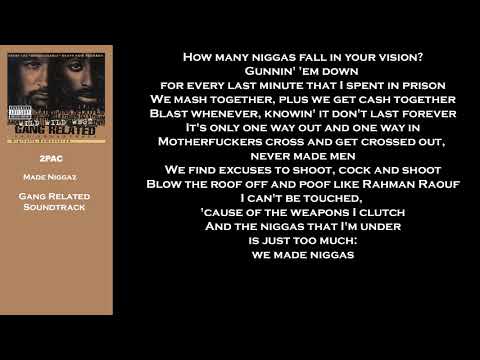2PAC - Made Niggaz (Lyrics Video)