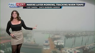 Cloudy Monday morning mild workweek ahead