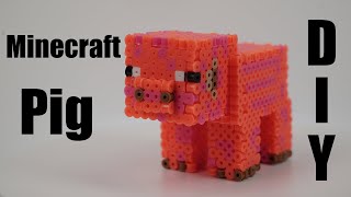 How To Make a Perler Bead Minecraft Pig! (500 Subscriber special)