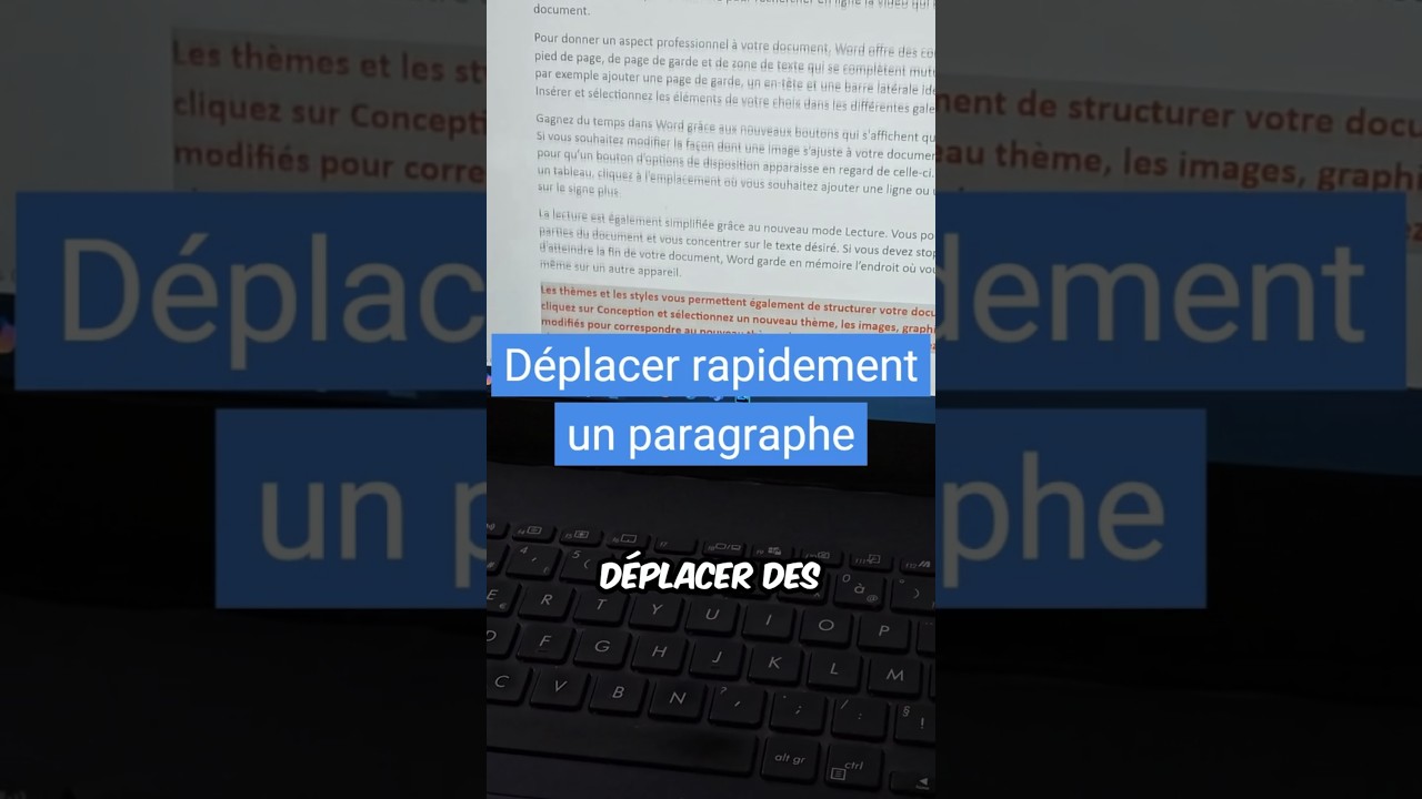 Déplacer rapidement des paragraphes sur Word 🤩🤩 