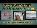 HOW TO COMPUTE ELECTRICITY BILL