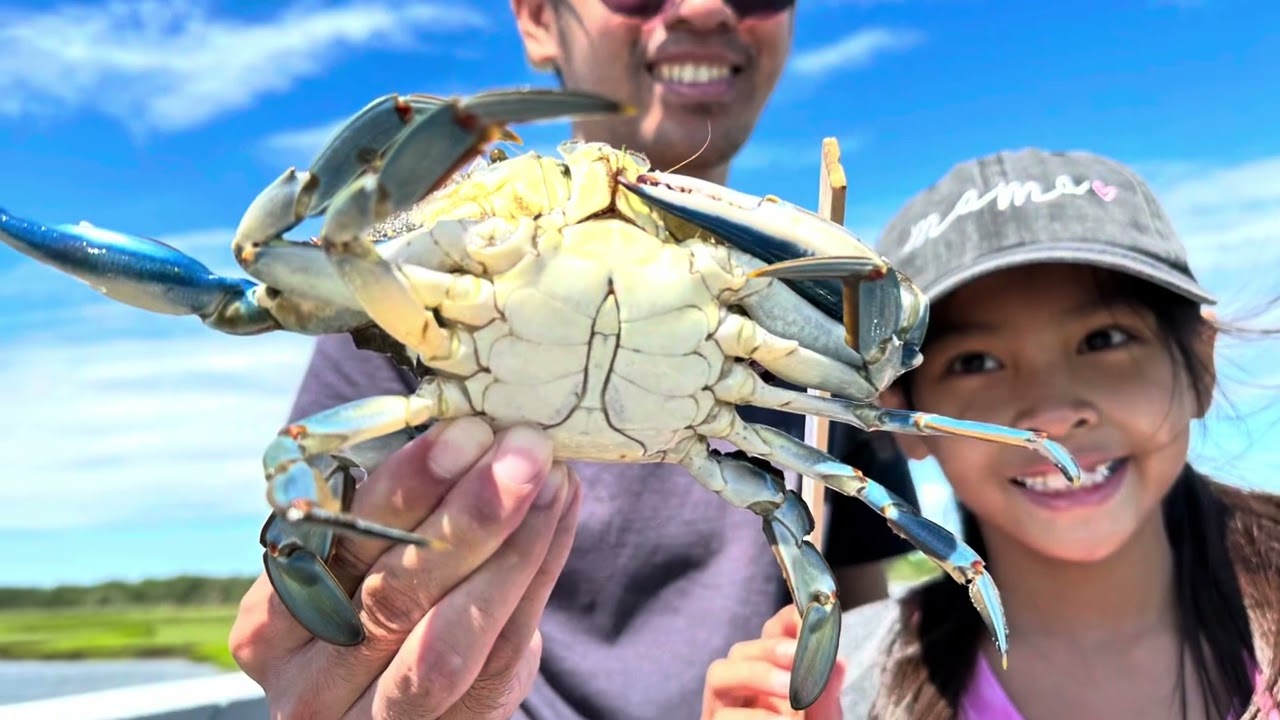 Crabbing NJ - Blue Crabbing in Cape May Courthouse with Family from Texas and California