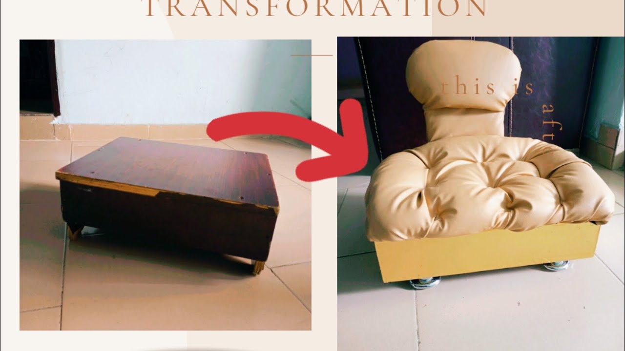 Diy Kitchen stool transformation