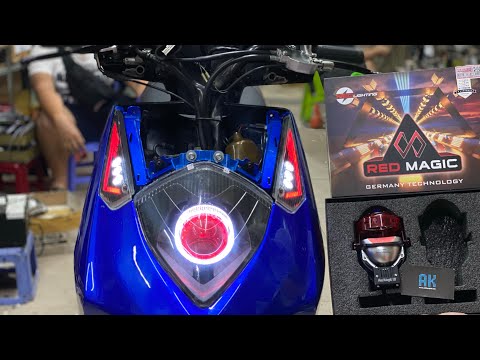 Video Dylan độ GCầu Red Magic TrướcSau Led Audi Xinhan Chạy-... - youtube