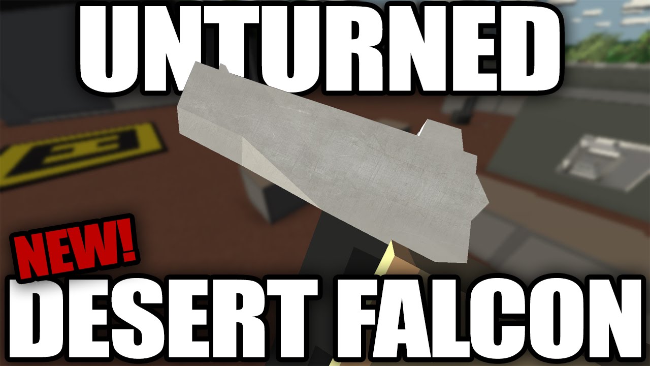 Unturned NEW GUN! Desert Falcon Gameplay & Review (2.1.7) YouTube