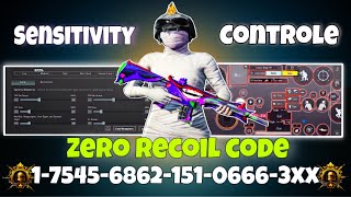 BGMI 4.0 UPDATE SENSITIVITY CODE🔥 BGMI BEST SENSITIVITY SETTINGS | BGMI ZERO RECOIL SENSITIVITY