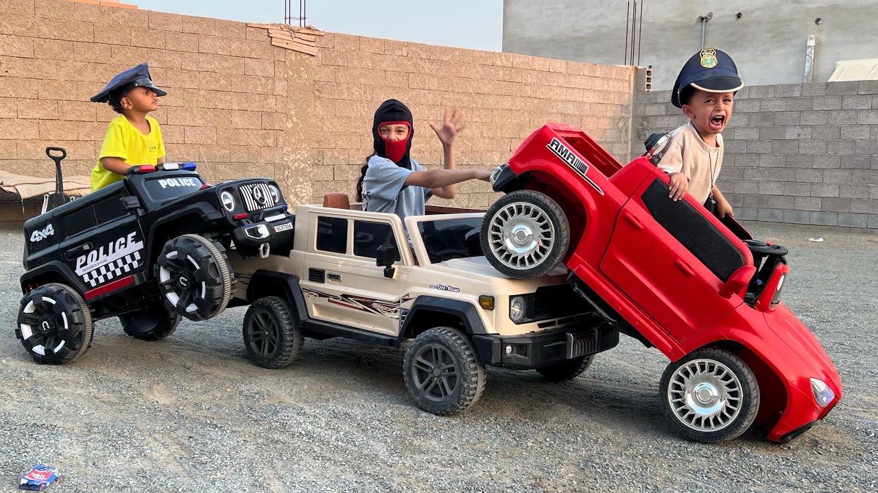 الحرامي عمل فوضى وصدم سيارات الشرطة🚓😰‼️ 