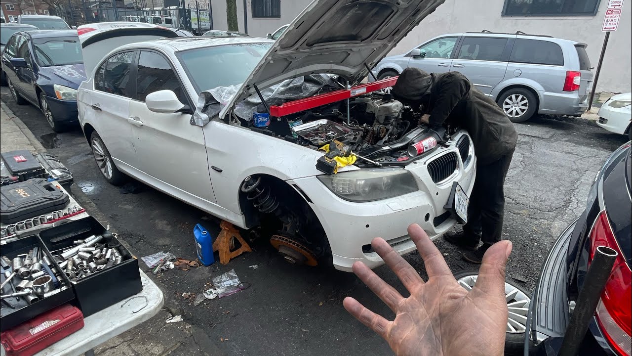 BUILDING THE BEST LOOKING/ CHEAPEST N55 E90 335i  IN NYC EP: 5 (CYLINDER HEAD SWAP & ROD BEARINGS)