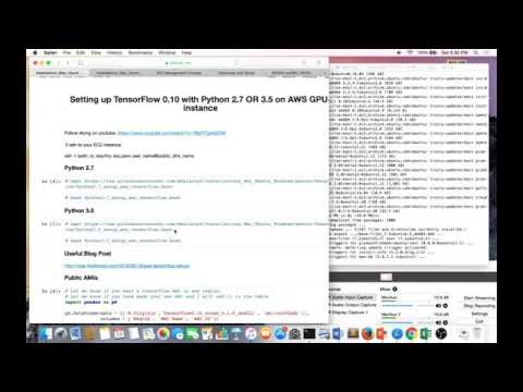 Setting up TensorFlow 0.10 with Python 2.7 OR 3.5 with Anaconda on AWS GPU-instance