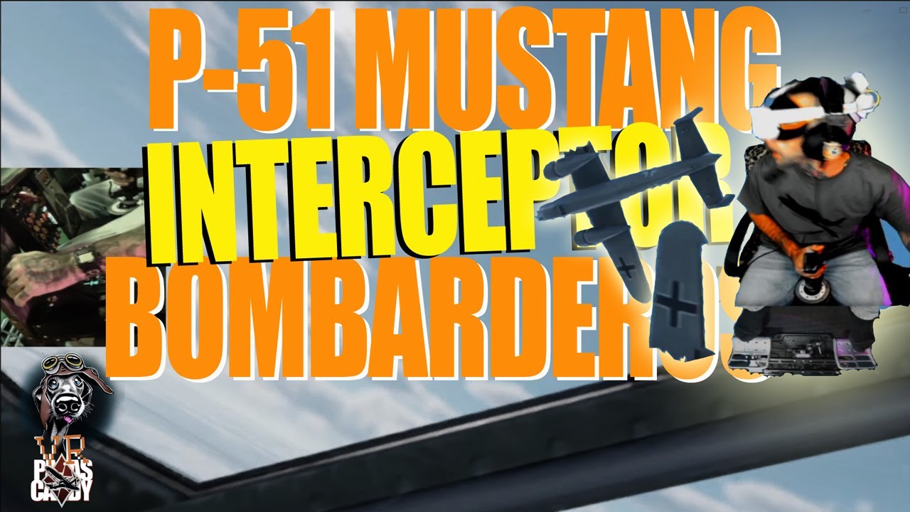 war thunder simulador P51 como interceptar bombarderos